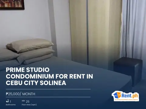 Prime Studio Condominium For Rent in Cebu City Solinea