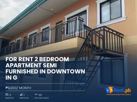 For Rent 2 Bedroom Apartment Semi Furnished in downtown in G