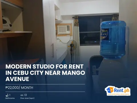 Modern Studio For Rent in Cebu City near Mango Avenue