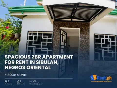 Spacious 2BR Apartment For Rent in Sibulan, Negros Oriental